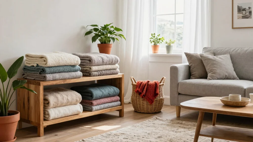 16 Living Room Blanket Storage Ideas for a Cozy & Tidy Space