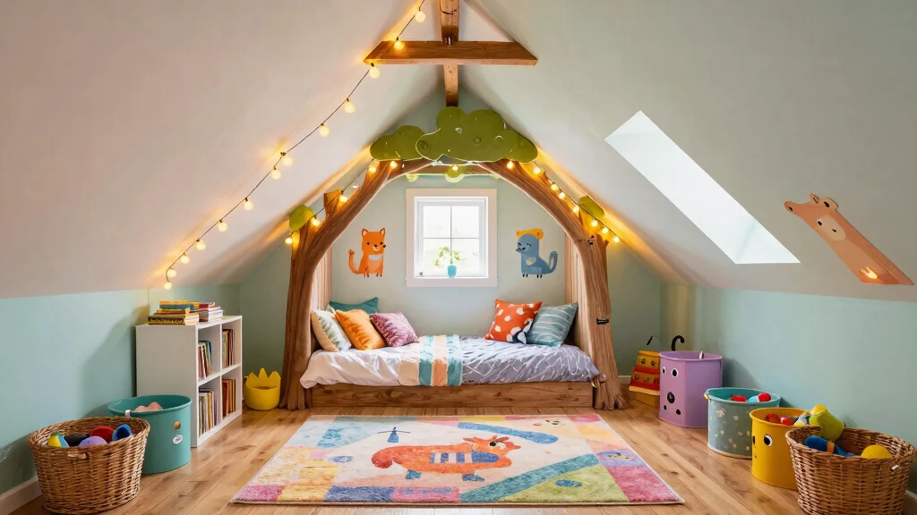 19 Fun and Creative Attic Bedroom Ideas for Kids